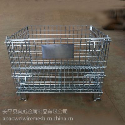 现货产品促销仓储笼 标准折叠仓储笼 周转移动仓储笼 车间仓储笼