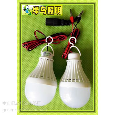 直流DC 48V 电动车专用LED塑料球泡 7W 宽电压12-85V 通用球泡 电瓶车专用夜市灯