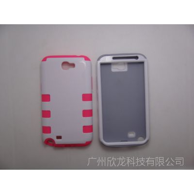 三星 N7100 NOTE2 鱼骨 六点机器人 二合一 手机壳 保护套