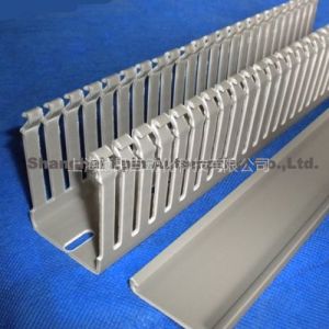 供应UL认证EPIN灰色带齿PVC线槽(PVC wiring duct UL listed)