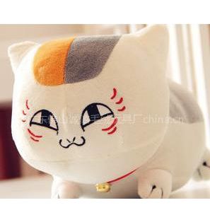 外贸日本动漫夏目友人帐猫老师公仔白猫斑变身4寸毛绒挂件混批 价格 厂家 中国供应商