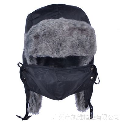 广州2014新款口罩护耳帽冬季男女户外加厚滑雪帽雷锋帽定制 OEM