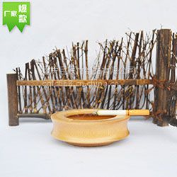 巨匠厂家定制创意特色圆形竹子烟灰缸烟具礼品
