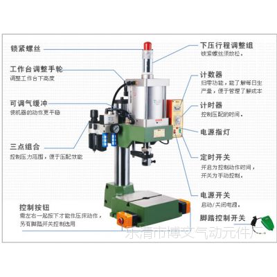 供应鸡眼铆合机　小型鸡眼铆合冲压机　气动压铆机