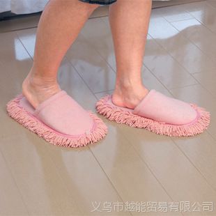 日本 LEC 丽固 第三代 懒人清洁无痕拖地鞋 木地板清扫拖鞋S-339
