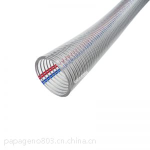 供应供应pvc钢丝管 透明钢丝管 pvc塑料管 钢丝螺旋增强管