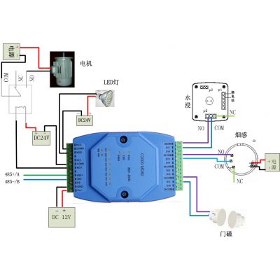 供应C2000 MD82开关量转485信号采集模块、8路DI