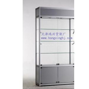 供应精品店货架工艺品展示架拆装式钛合金展柜天津精品展柜制作厂家