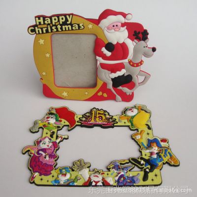 供应圣诞节礼物 ***促销圣诞礼品相框 创意礼品相框 PVC软胶相框