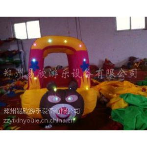 供应专业生产充气电瓶车电机熊大熊二充气电瓶车户外游乐车光头强