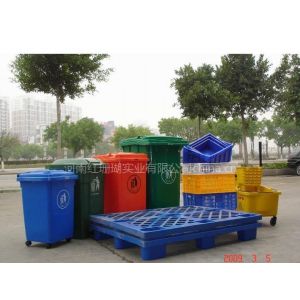 供应河南郑州塑料食品废物收集箱广场果皮箱垃圾桶