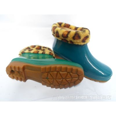 批发男中筒雨靴/耐磨防滑加棉可脱卸雨鞋/保暖雨靴水鞋