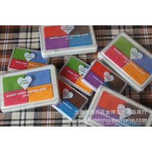 供应日韩文具批发 巨门 四色印泥M号  2款