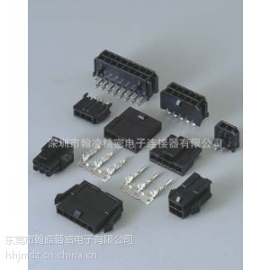 供应厂家供应MOLEX3.0mm单排，DIP/SMT型，带鱼叉/定位片连接器