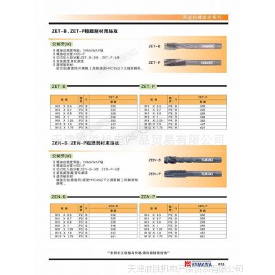 供应YAMAWA***代理先端丝攻丝锥 机用丝攻 镍基合金ZEN-P先端丝锥