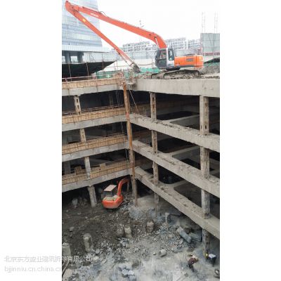 北京绿地楼房拆除工程 楼房大型液压剪拆除