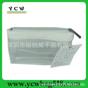 供应低价促销PVC化妆包 透明色日用化妆包 防水洗漱包