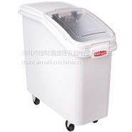 美国乐柏美Rubbermaid FG360088 79 L 斜顶食品原料车连勺 (白色)