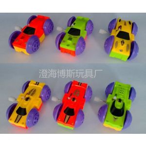 供應(yīng)上鏈彈跳翻斗翻轉(zhuǎn)雙面車澄海小玩具可作推廣贈(zèng)品廣告促銷禮品紀(jì)念品