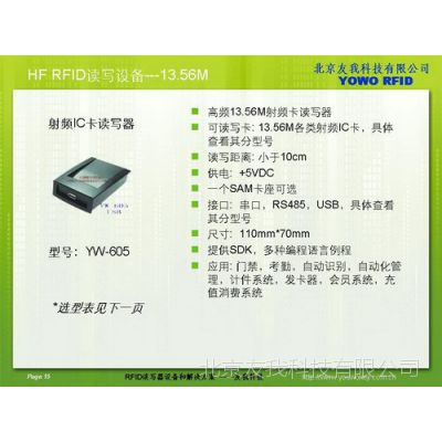 供应经典RFID读写器发卡器 YW-605UC