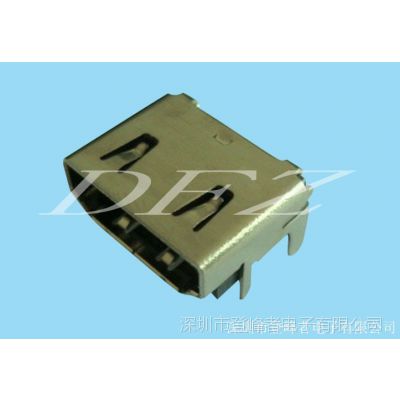 专业供应 HDMI 19P 四脚插板 端子SMT 母座