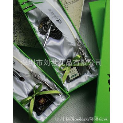 ***羽毛蘸水笔套装 火鸡羽毛笔 羽毛钢笔 工艺羽毛蘸水笔 商务礼品