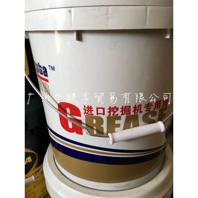 鲁霸黄油 进口挖掘机专用脂3# 挖掘机专用黄油 12kg 增城黄油批发