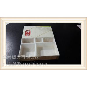供应五格木制快餐盒木片便当盒