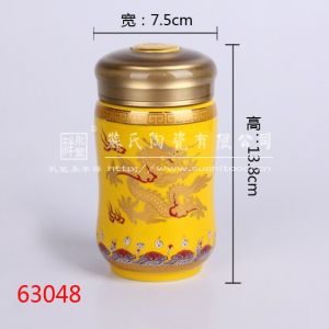 供应厂家直销德化陶瓷杯 精品陶瓷保温杯专业***商务礼品 款式多样