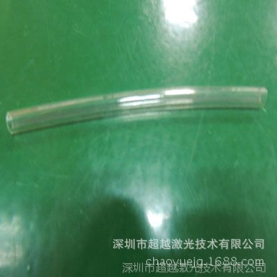 PVC钢丝螺旋管激光打标化工输送透明软管打标钢丝塑胶软管打标