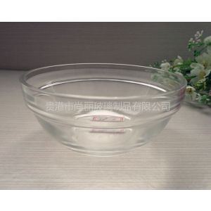 供应可叠放 透明 玻璃碗 酱料碟 米饭碗 大汤碗 调料碗 洗手盅 化妆碗