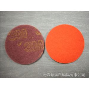 供应3M7447工业百洁布背绒圆盘菜瓜布红色抛光百洁布不织布拉丝布加工