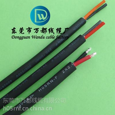 H05RN-F 2*2橡胶线橡套电缆 红黑橡套电缆线两芯橡胶线现货厂家