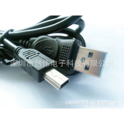 深圳创伟 供应USB-MINI USB加长数据线 MICRO5P加长8.5MM(图)