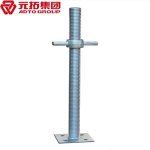 可调底座34 国标镀锌丝杆 元拓调节丝杆 天津