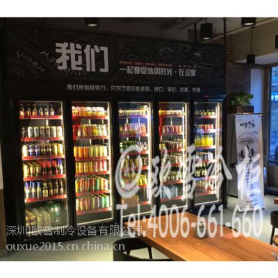 供应北京平乐园拉面馆里5个门的定做型饮料柜价格多少