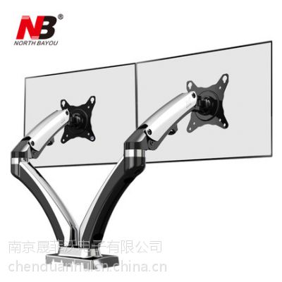 NB双屏液晶显示器支架F180桌面升降伸缩旋转电脑屏幕万向挂架底座