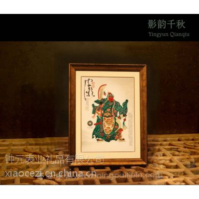 西安人物皮影相框桌摆 皮影衍生品工艺品