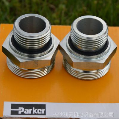 正品批发进口PARKER派克公制外螺纹带ED密封（***9974）端直通接头