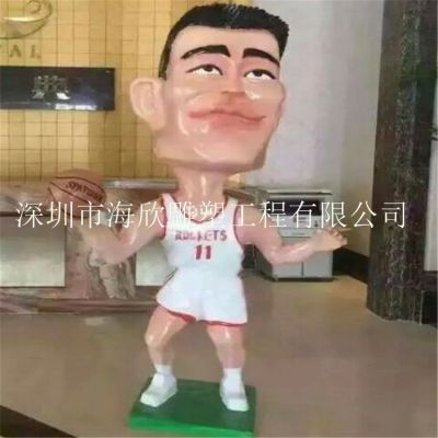 玻璃钢搞笑明星人物雕塑 活动场地小品搞怪名人雕塑 卡通雕塑厂