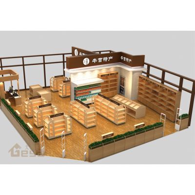 钢木货架制作设计厂家-南京大唐格雅展柜工厂