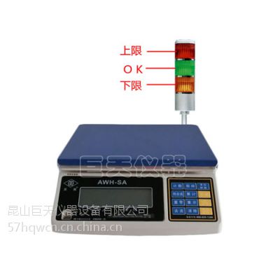 AWH-SA工业声光报警秤,英展30kg/2g报警桌秤