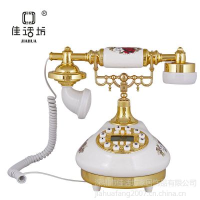 供应佳话坊供应GBD-010（红）仿古电话机陶瓷电话机家居饰品工艺品