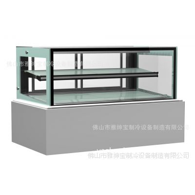 日式直角展示柜 大理石底座直角冷藏柜 直角蛋糕柜尺寸价格