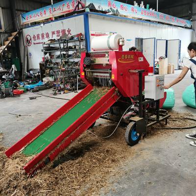 數控青貯飼料機 沂水縣聖泰牌青儲草料打包機