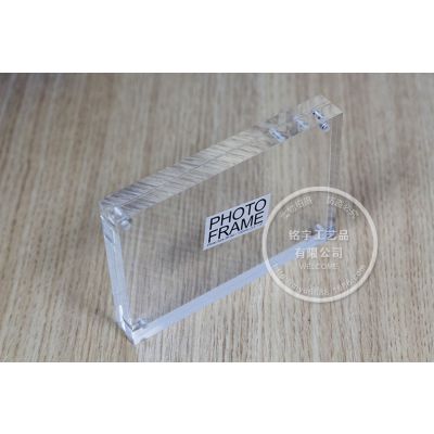 加工定做透明亚克力相框 有机玻璃方形水晶强磁性相框架批发定制