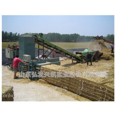半自动秸秆打包机山东厂家HFW120型秸秆打包机