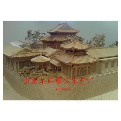 博物馆场景古建筑沙盘定做,古园林艮岳模型