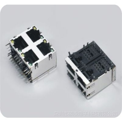 ˶谲RJ45-5921S-8P 2*2 RJ45