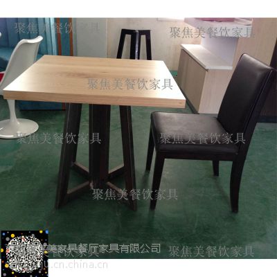 深圳实木两人位餐桌 水曲柳实木餐桌款式定制 两人位桌子